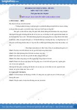 Đề khảo sát chất lượng đầu năm Văn 8 - Đề 3